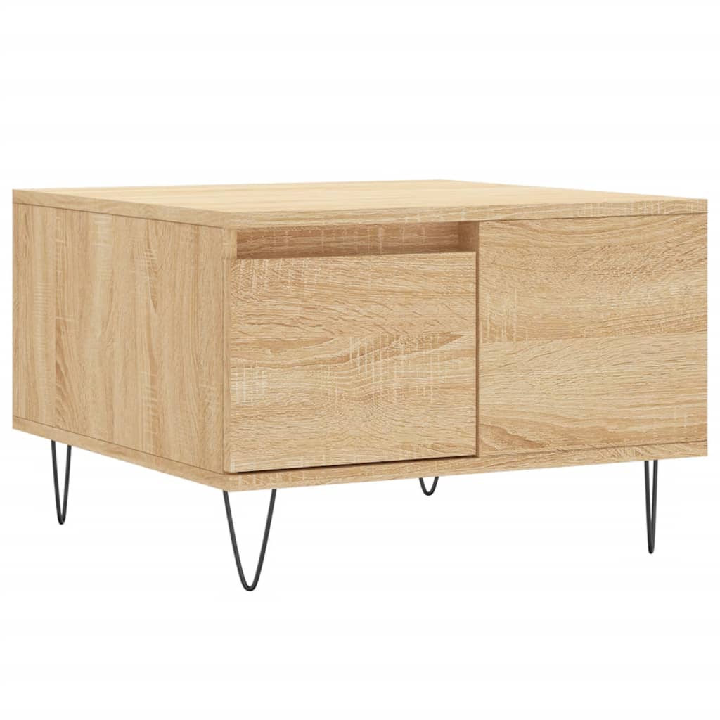 Table basse chêne sonoma 55x55x36,5 cm bois d’ingénierie - Tables basses