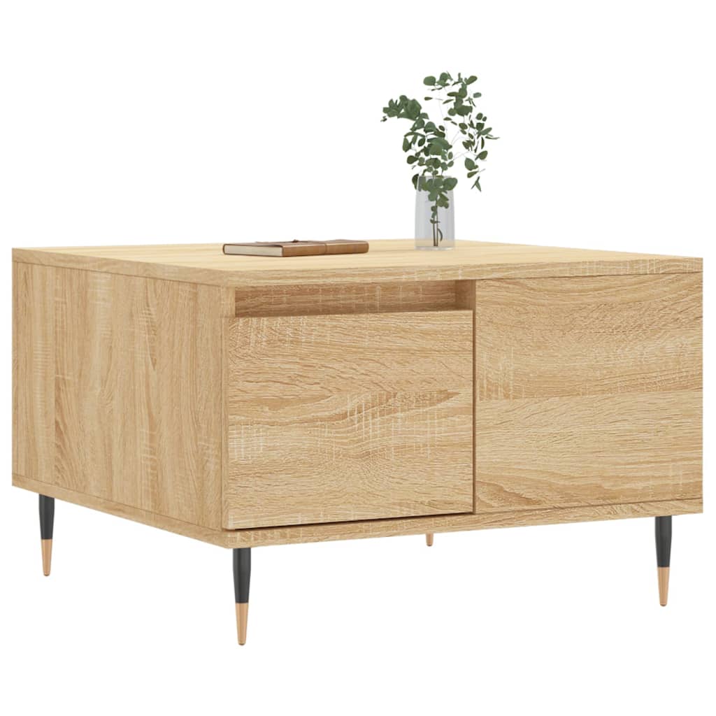 Table basse chêne sonoma 55x55x36,5 cm bois d’ingénierie - Tables basses