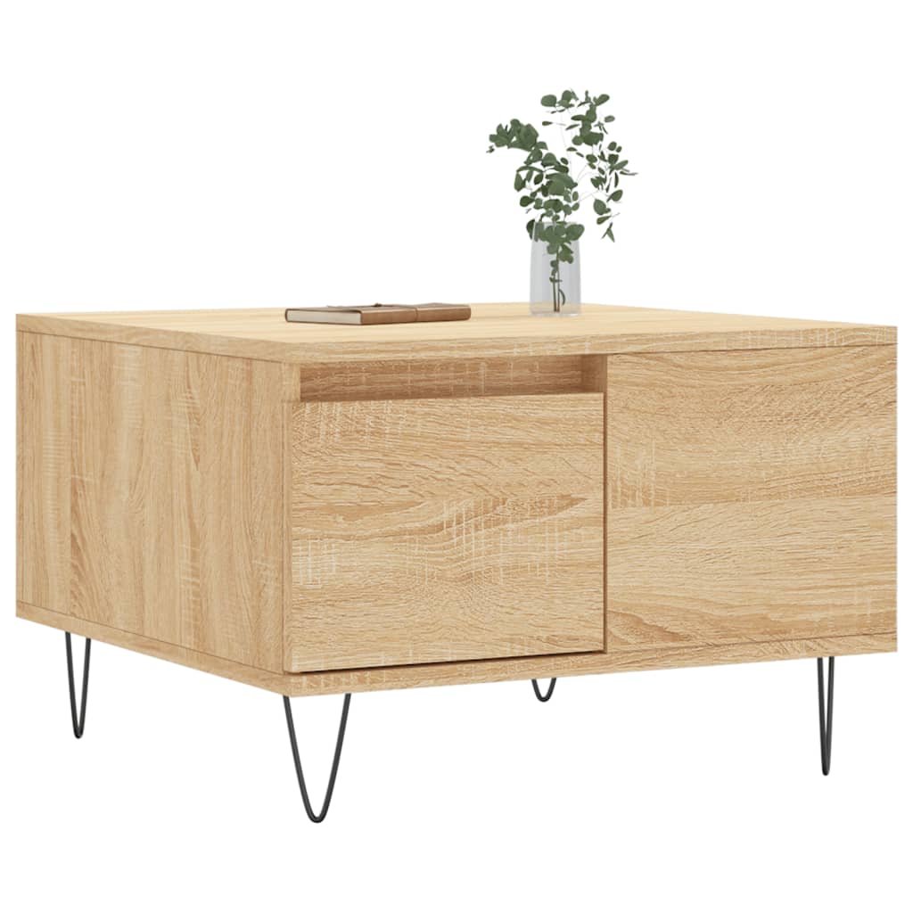 Table basse chêne sonoma 55x55x36,5 cm bois d’ingénierie - Tables basses