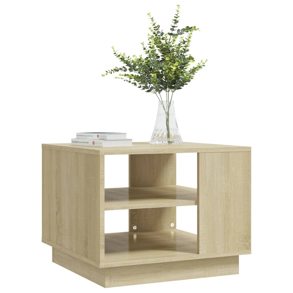 Table basse chêne sonoma 55x55x43 cm bois d’ingénierie - Tables basses