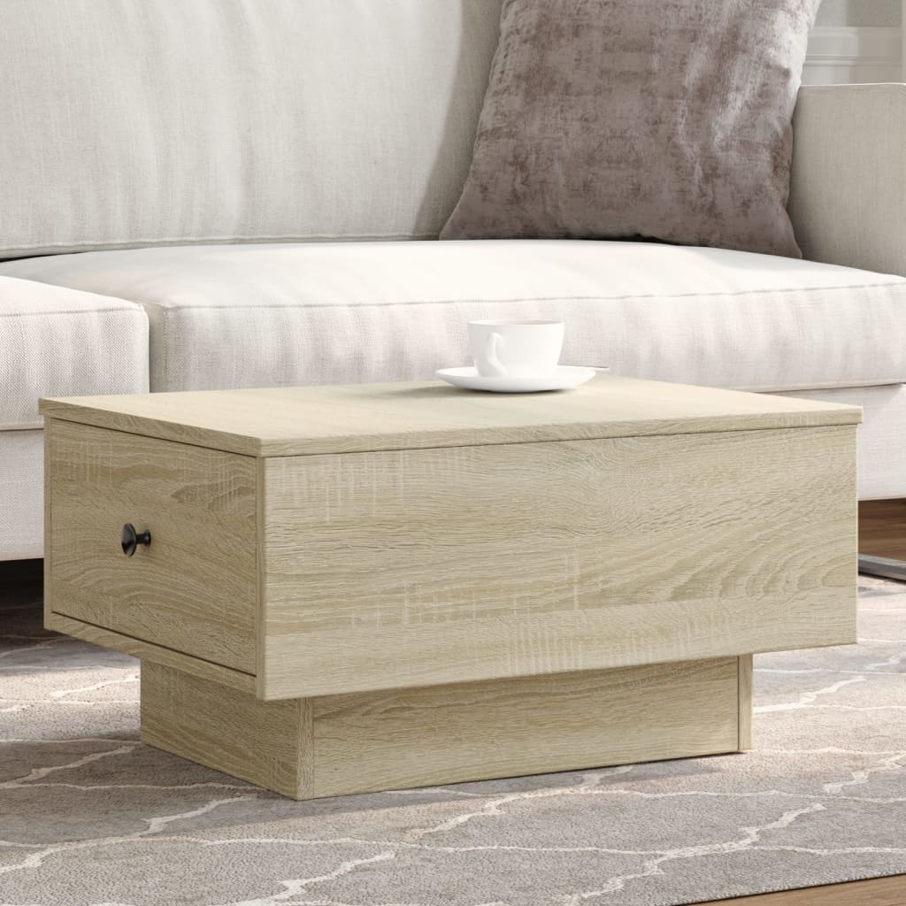 Table basse chêne sonoma 60x45x31 cm bois d’ingénierie - Tables basses