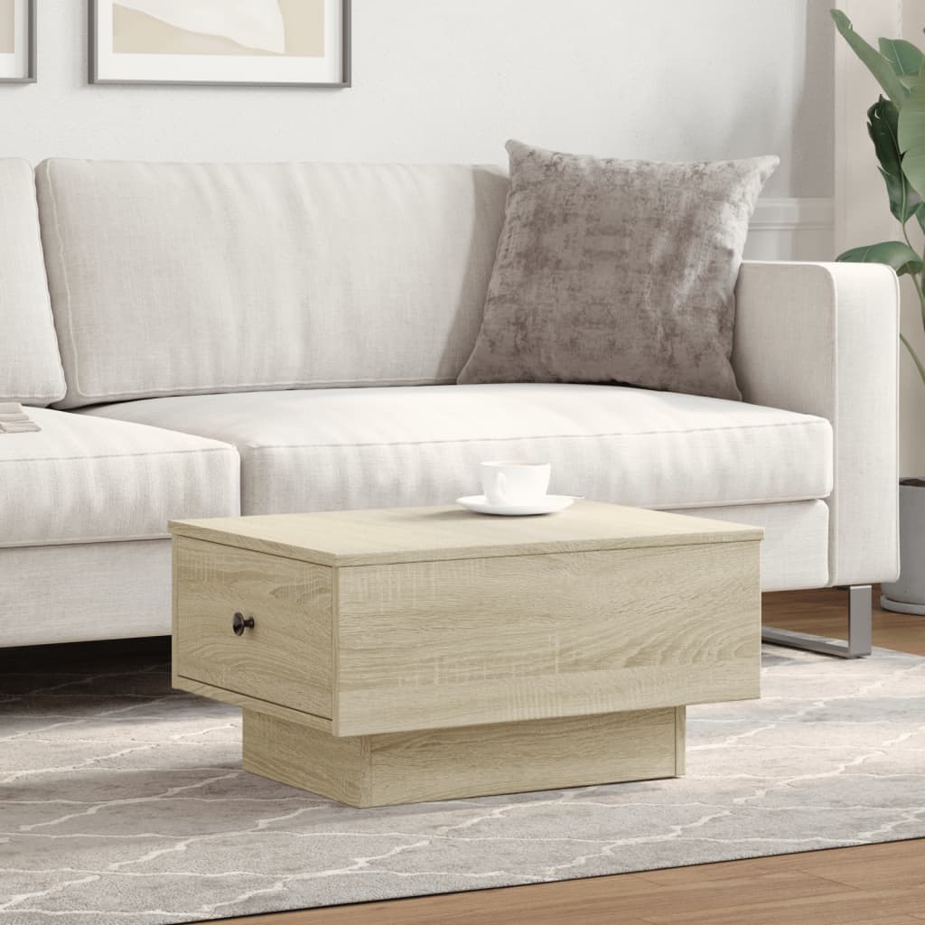 Table basse chêne sonoma 60x45x31 cm bois d’ingénierie - Tables basses