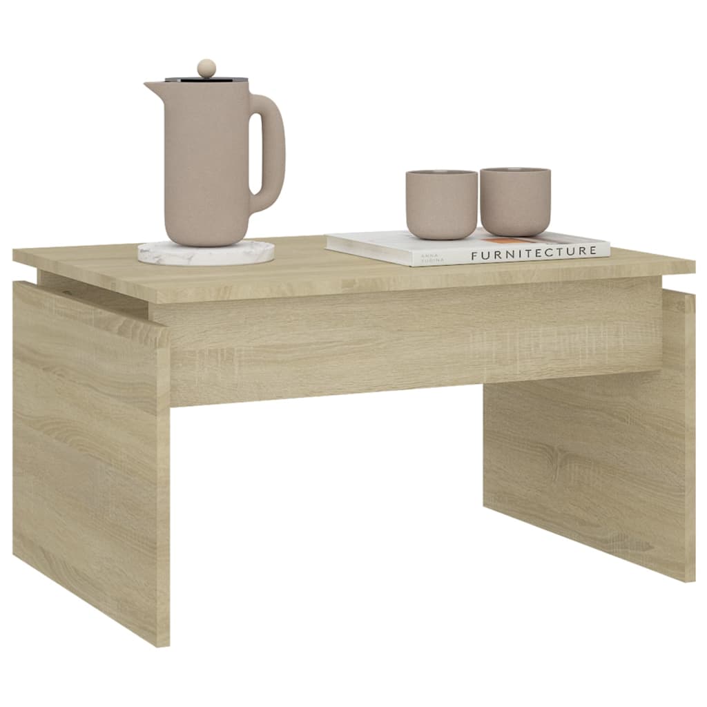 Table basse chêne sonoma 68x50x38 cm bois d’ingénierie - Tables basses