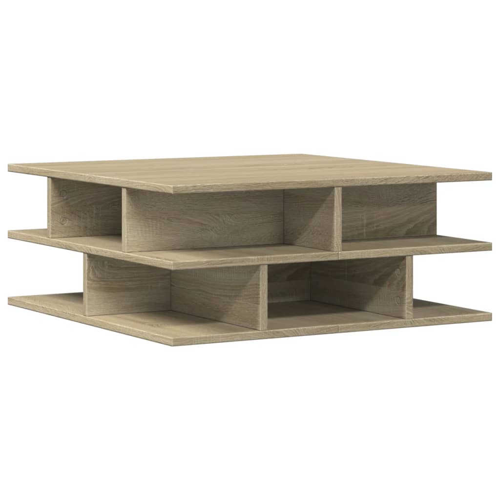 Table basse chêne sonoma 70x70x29 cm bois d’ingénierie - Tables basses