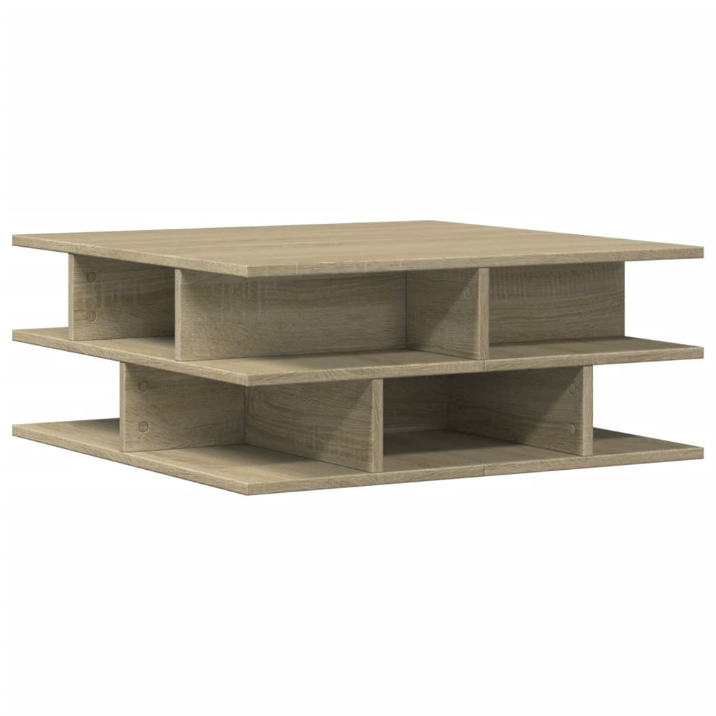 Table basse chêne sonoma 70x70x29 cm bois d’ingénierie - Tables basses