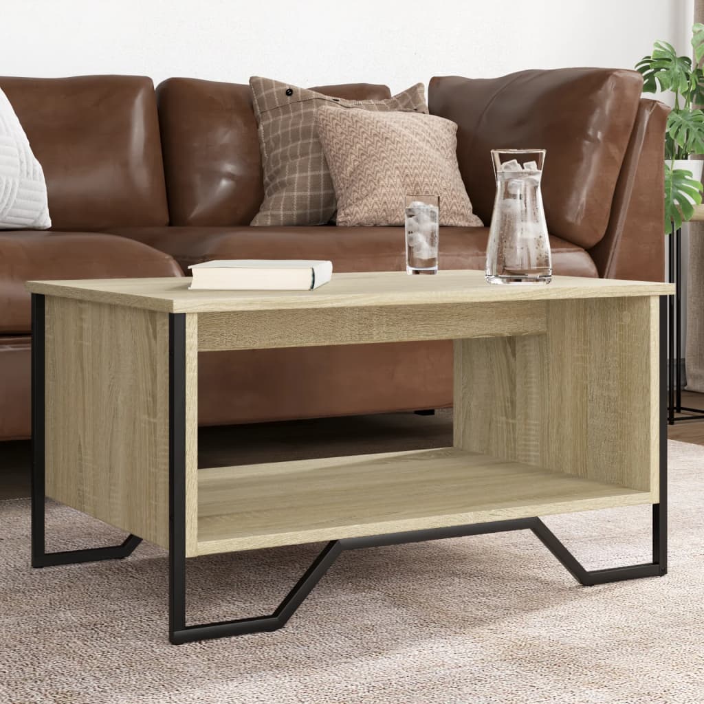 Table basse chêne sonoma 75x51x40 cm bois d’ingénierie - Tables basses