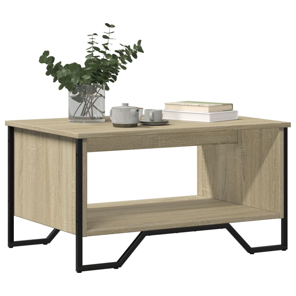 Table basse chêne sonoma 75x51x40 cm bois d’ingénierie - Tables basses