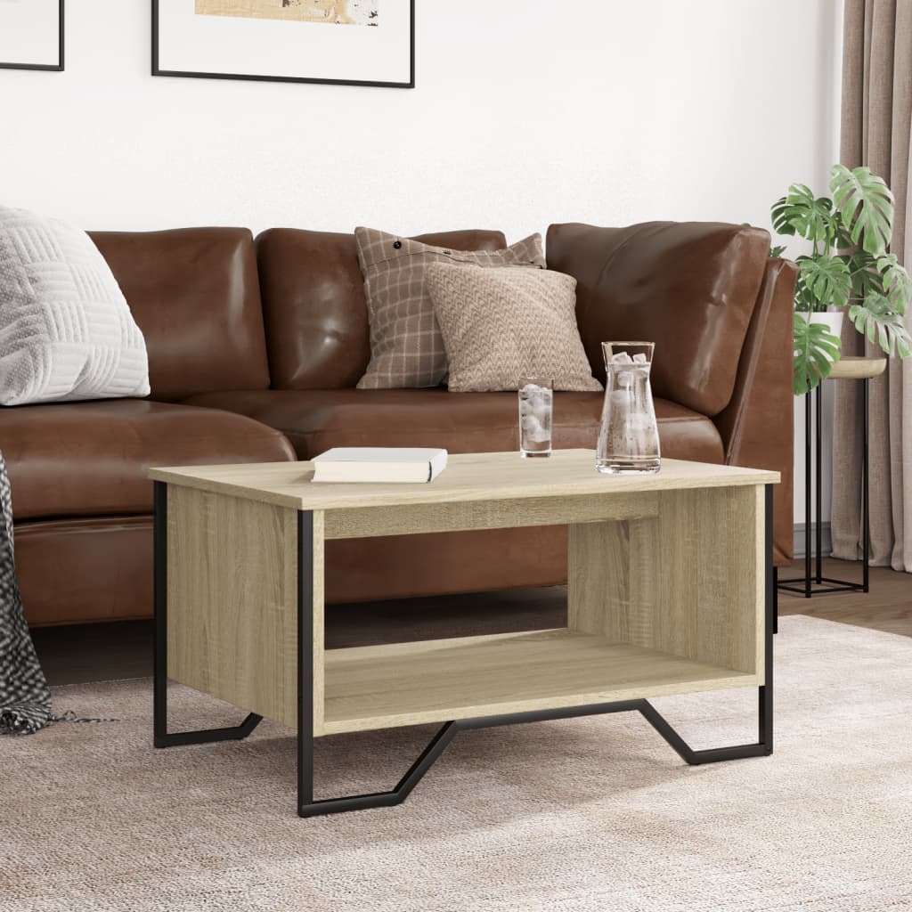 Table basse chêne sonoma 75x51x40 cm bois d’ingénierie - Tables basses