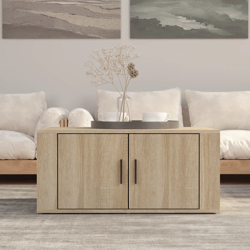 Table basse Chêne sonoma 80x50x36 cm Bois d’ingénierie - Tables basses