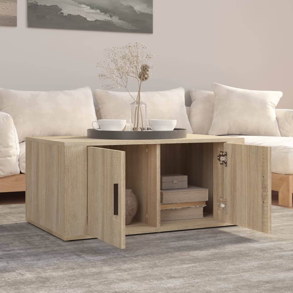 Table basse Chêne sonoma 80x50x36 cm Bois d’ingénierie - Tables basses