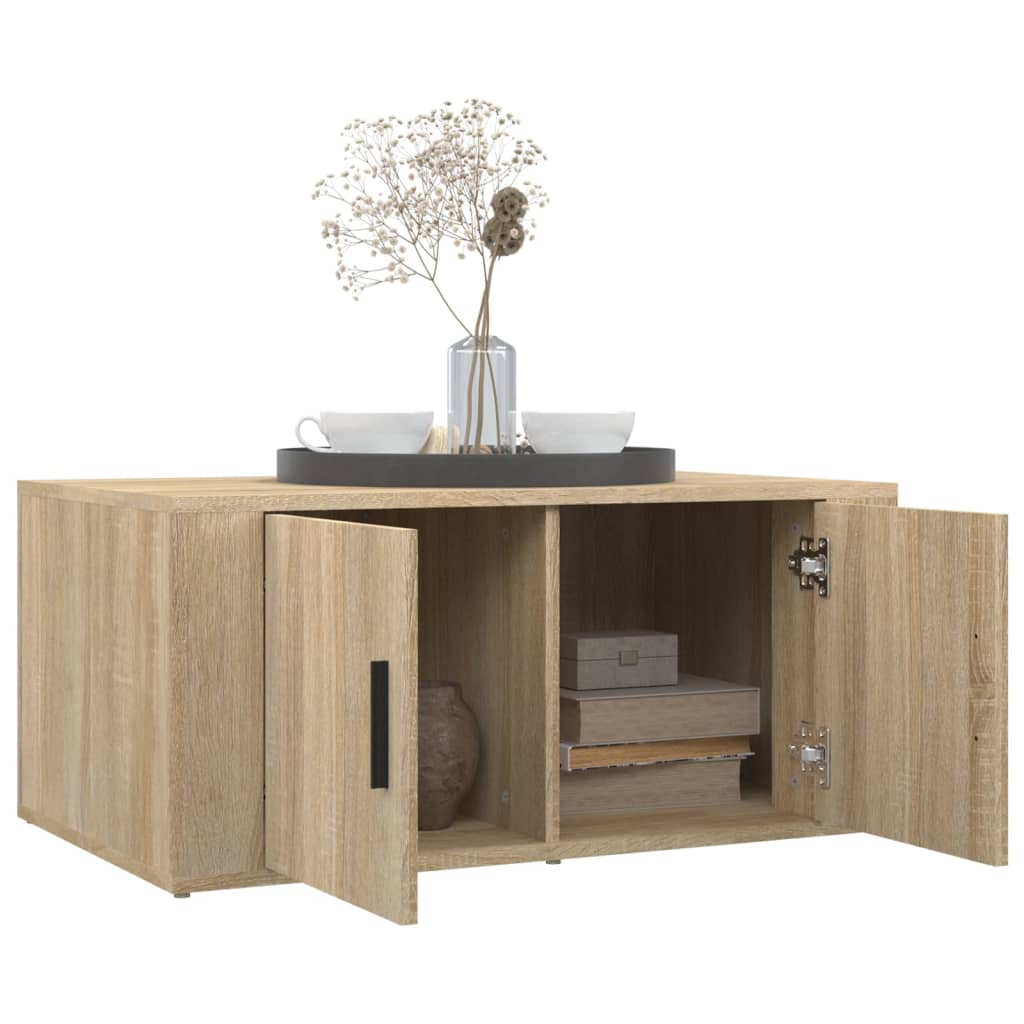 Table basse Chêne sonoma 80x50x36 cm Bois d’ingénierie - Tables basses
