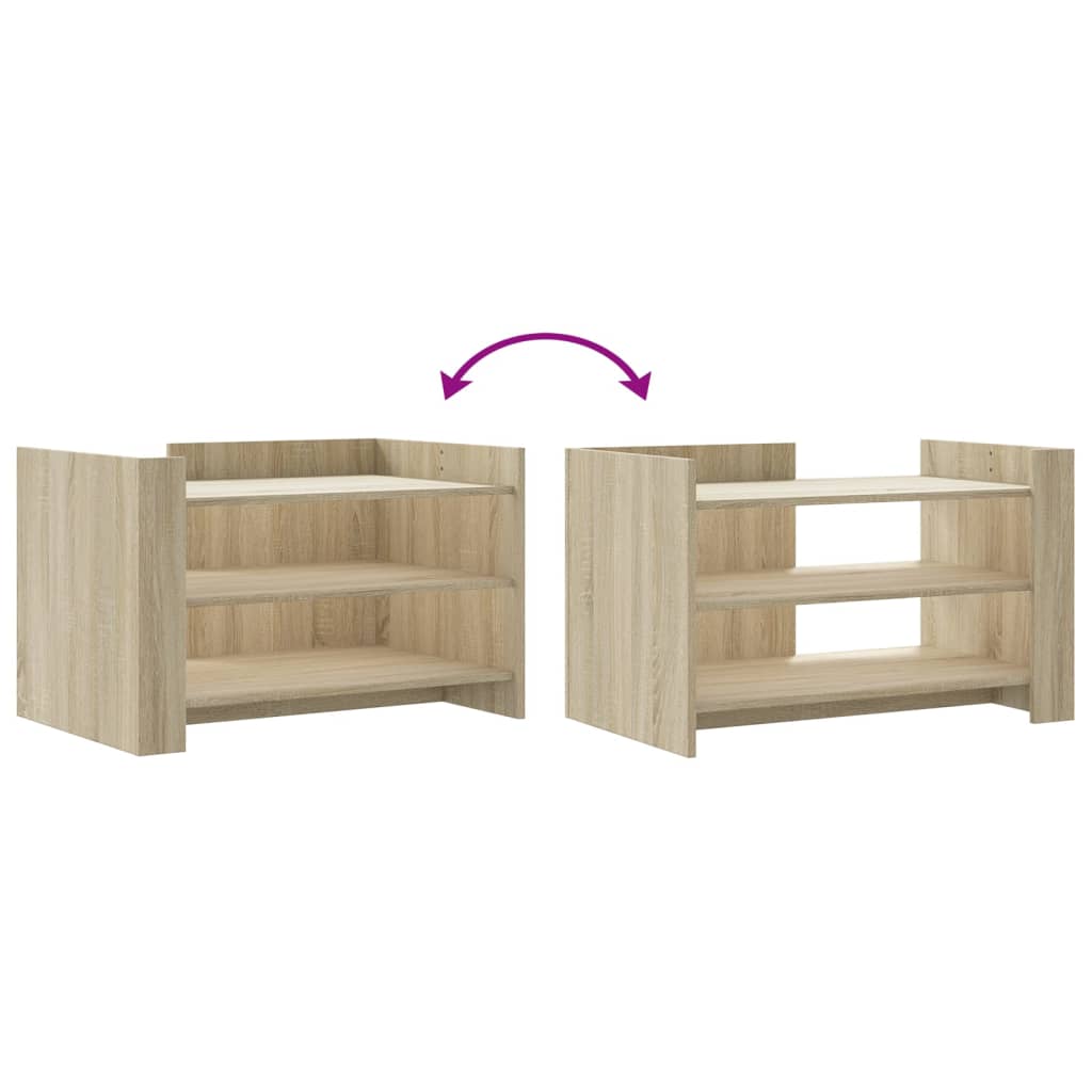 Table basse chêne sonoma 80x50x50 cm bois d’ingénierie - Tables basses