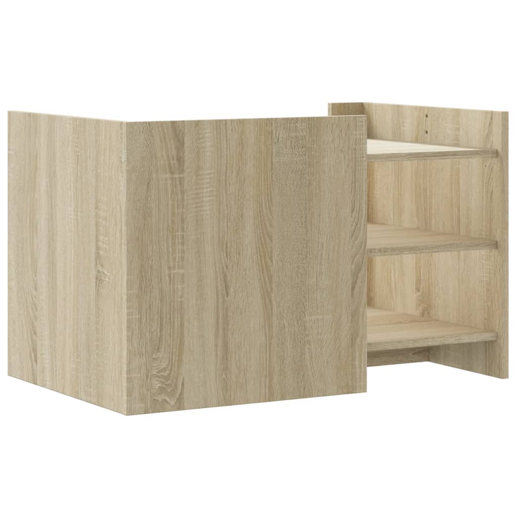 Table basse chêne sonoma 80x50x50 cm bois d’ingénierie - Tables basses