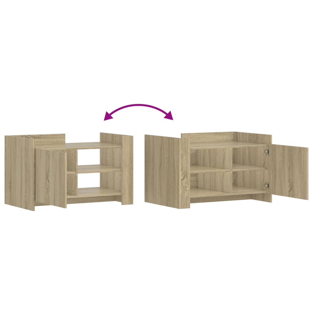 Table basse chêne sonoma 80x50x50 cm bois d’ingénierie - Tables basses