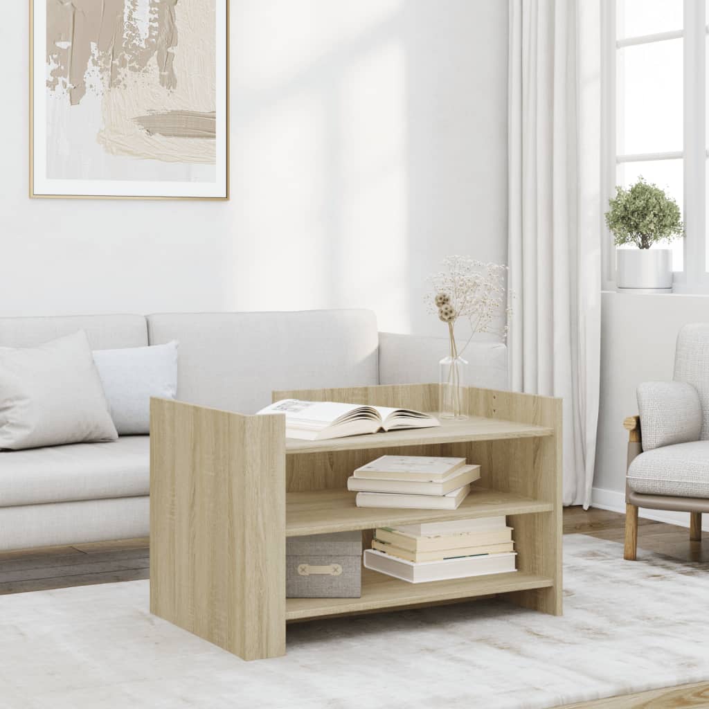 Table basse chêne sonoma 80x50x50 cm bois d’ingénierie - Tables basses