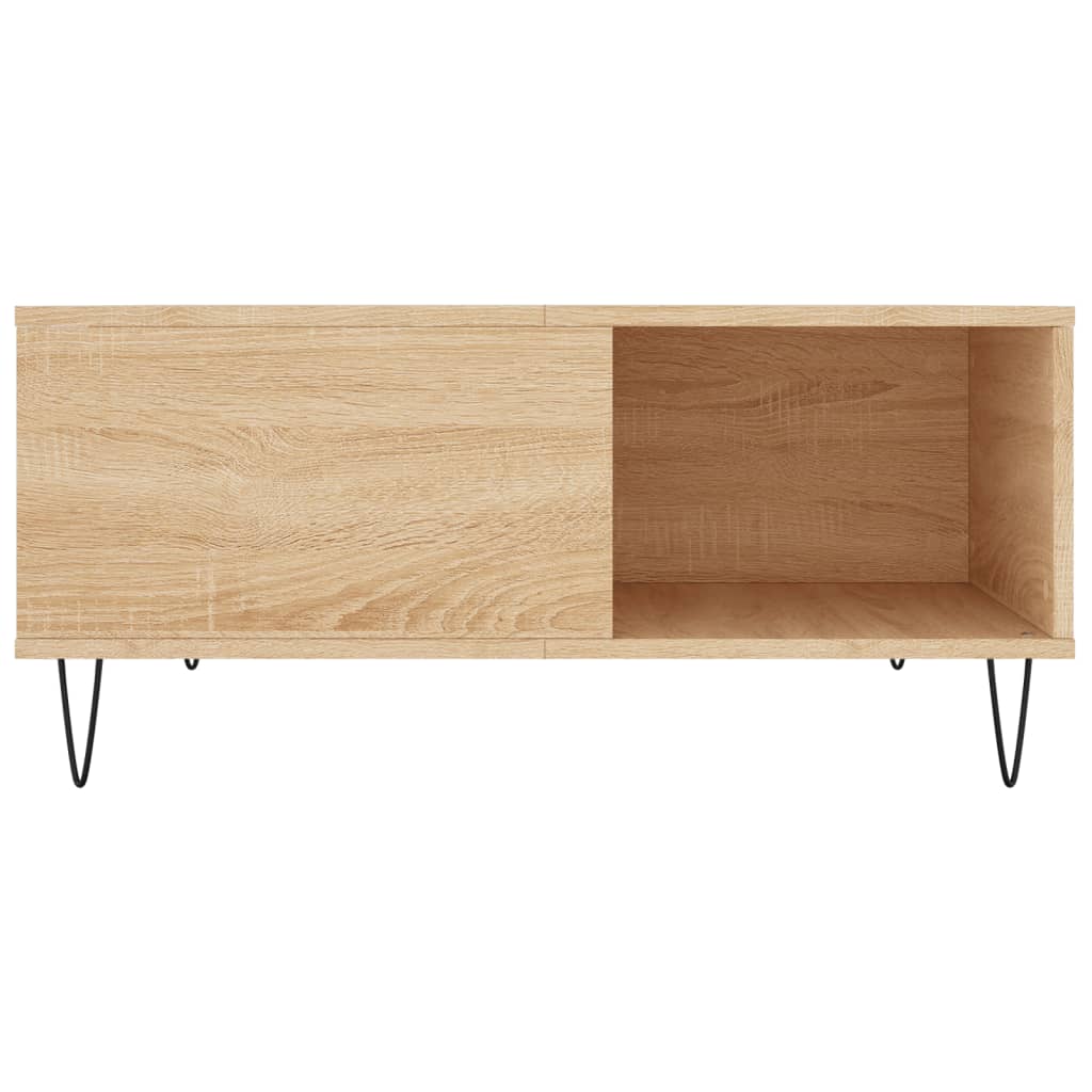 Table basse chêne sonoma 80x80x36,5 cm bois d’ingénierie - Tables basses