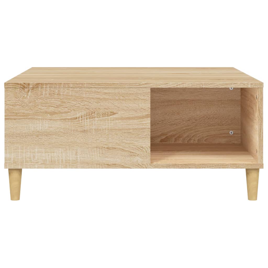 Table basse chêne sonoma 80x80x36,5 cm bois d’ingénierie - Tables basses