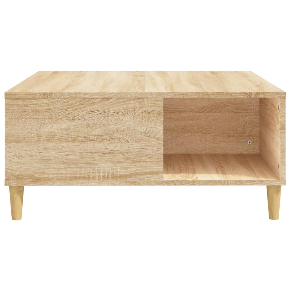 Table basse chêne sonoma 80x80x36,5 cm bois d’ingénierie - Tables basses
