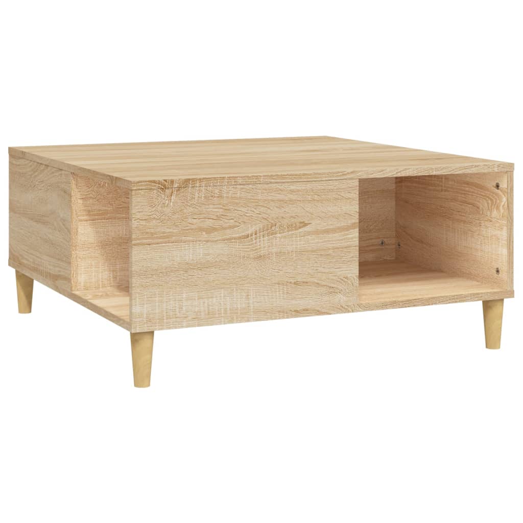 Table basse chêne sonoma 80x80x36,5 cm bois d’ingénierie - Tables basses