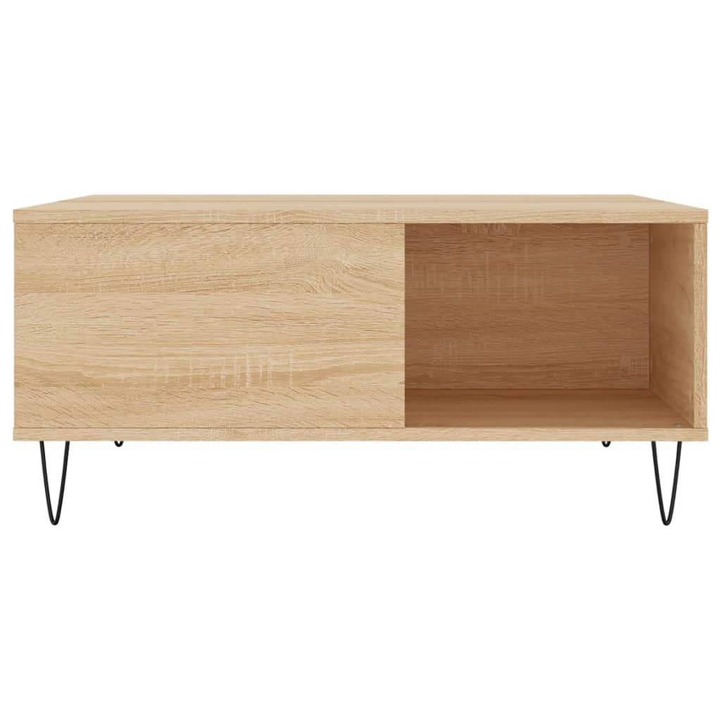 Table basse chêne sonoma 80x80x36,5 cm bois d’ingénierie - Tables basses