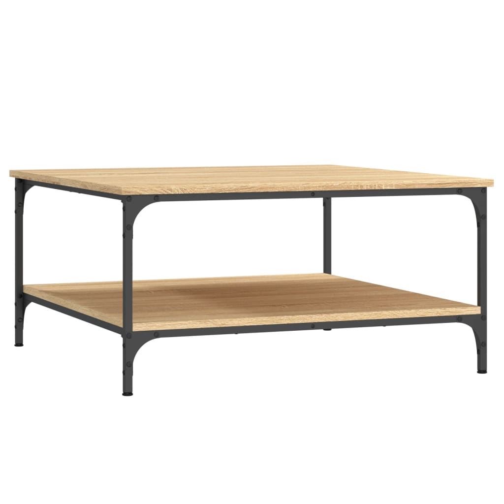 Table basse chêne sonoma 80x80x40 cm bois d’ingénierie - Tables basses