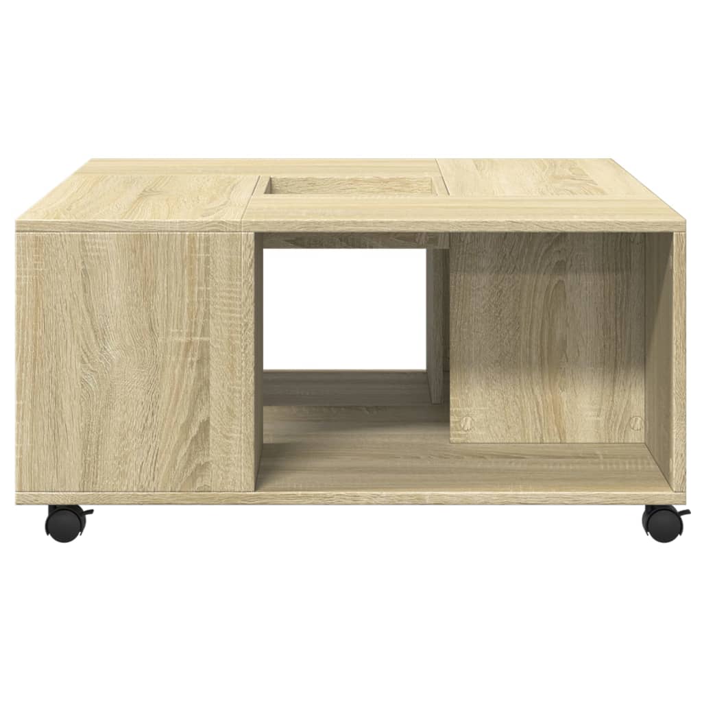 Table basse chêne sonoma 80x80x40 cm bois d’ingénierie - Tables basses