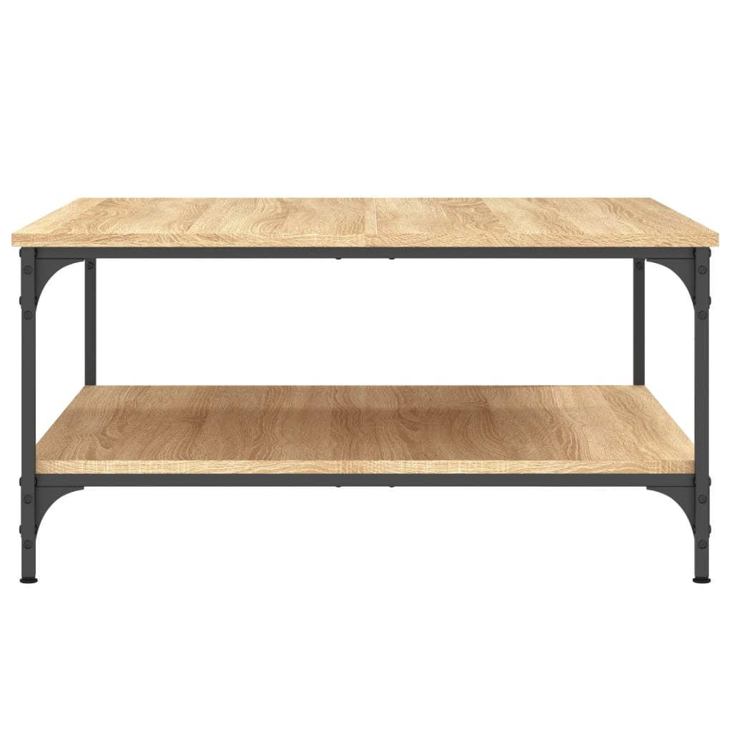 Table basse chêne sonoma 80x80x40 cm bois d’ingénierie - Tables basses