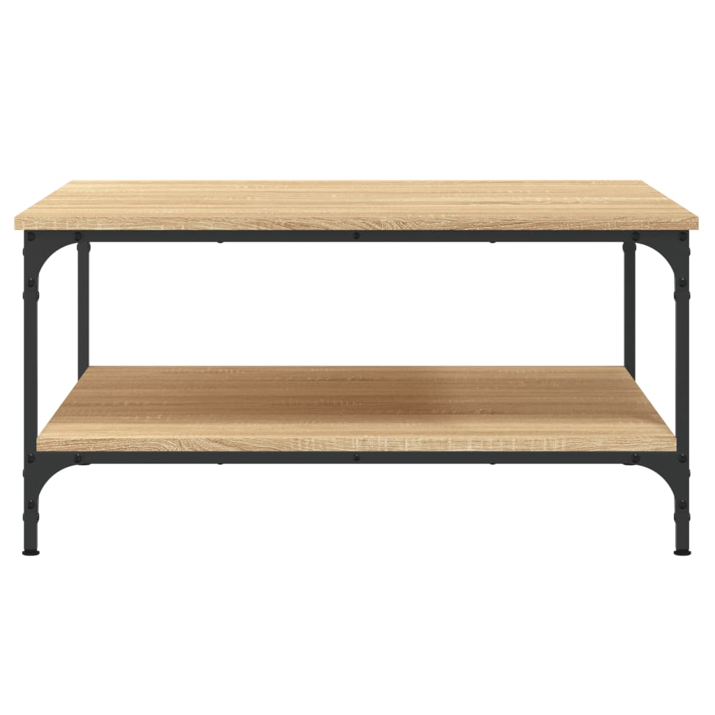 Table basse chêne sonoma 80x80x40 cm bois d’ingénierie - Tables basses