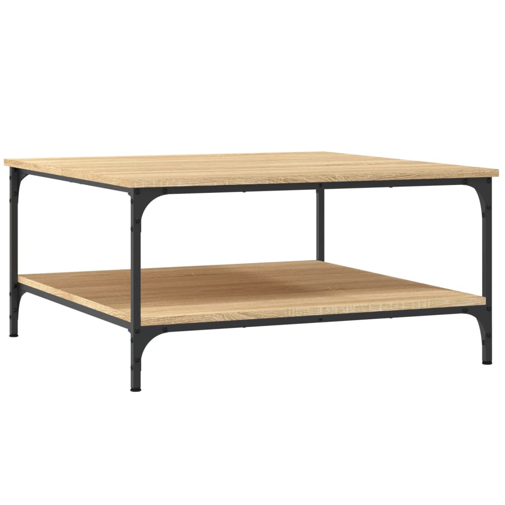 Table basse chêne sonoma 80x80x40 cm bois d’ingénierie - Tables basses