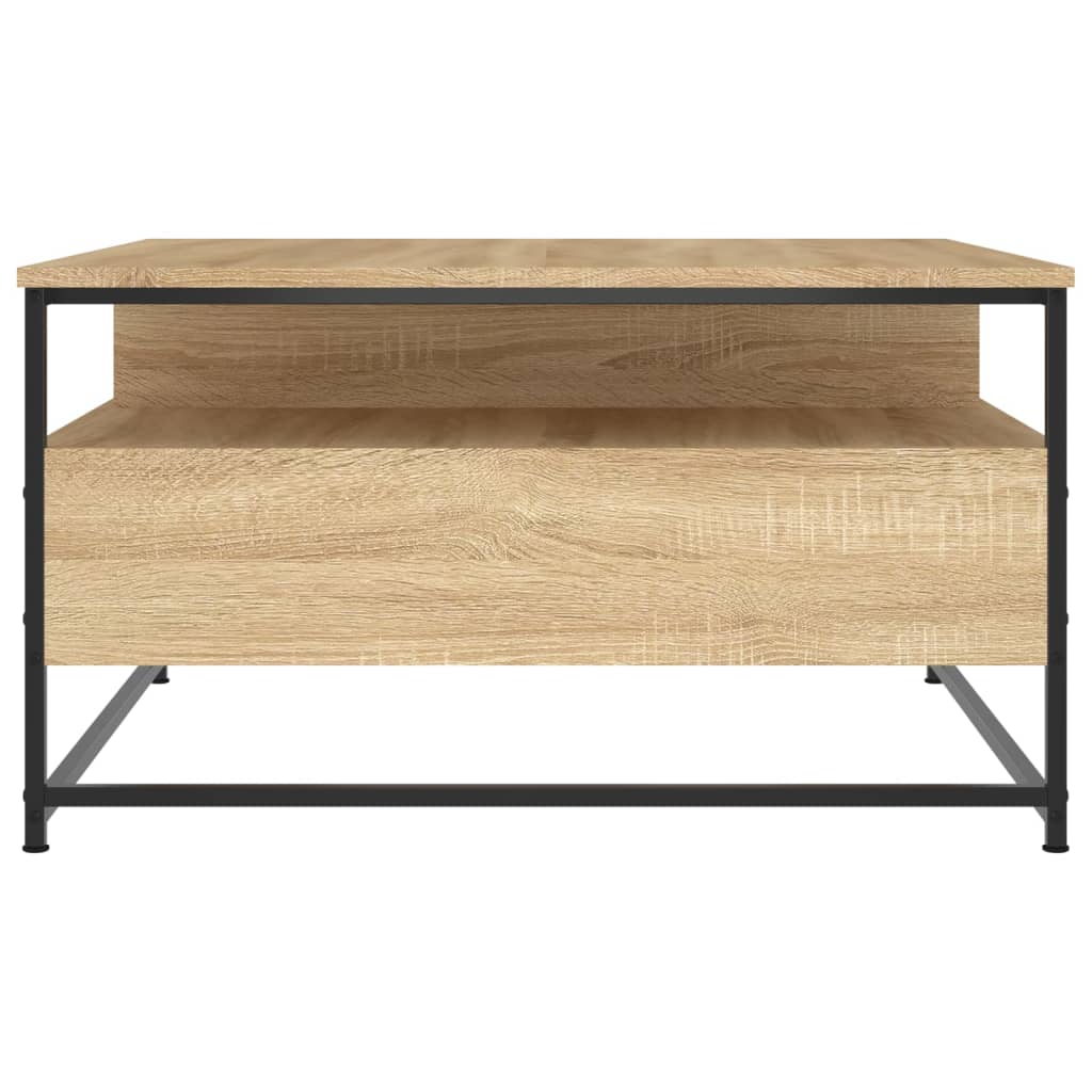 Table basse chêne sonoma 80x80x45 cm bois d’ingénierie - Tables basses