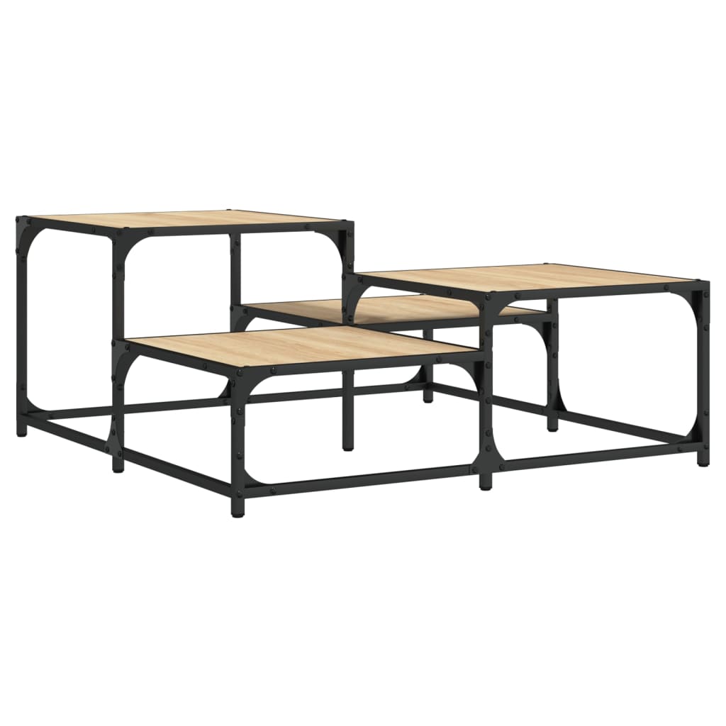 Table basse chêne sonoma 87,5x87,5x40 cm bois d’ingénierie - Tables basses