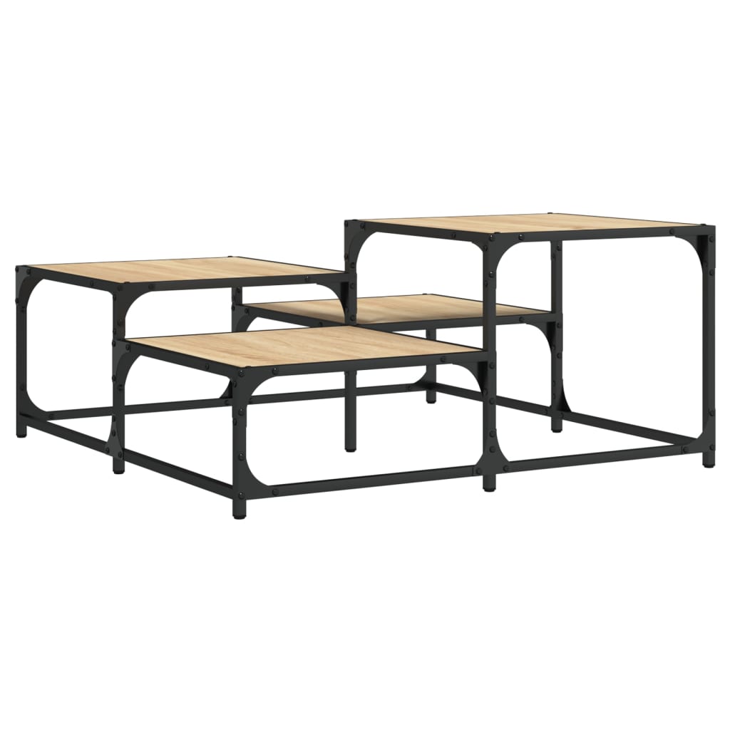 Table basse chêne sonoma 87,5x87,5x40 cm bois d’ingénierie - Tables basses