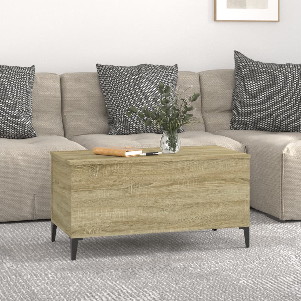 Table basse Chêne sonoma 90x44,5x45 cm Bois d’ingénierie - Tables basses