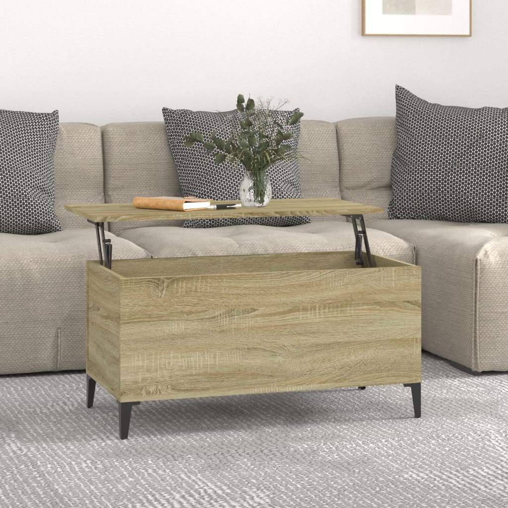 Table basse Chêne sonoma 90x44,5x45 cm Bois d’ingénierie - Tables basses