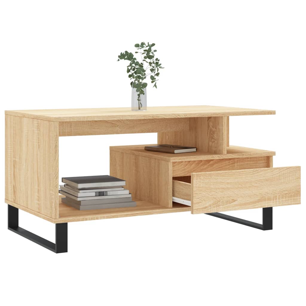 Table basse Chêne sonoma 90x49x45 cm Bois d’ingénierie - Tables basses