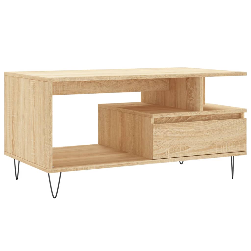 Table basse Chêne sonoma 90x49x45 cm Bois d’ingénierie - Tables basses