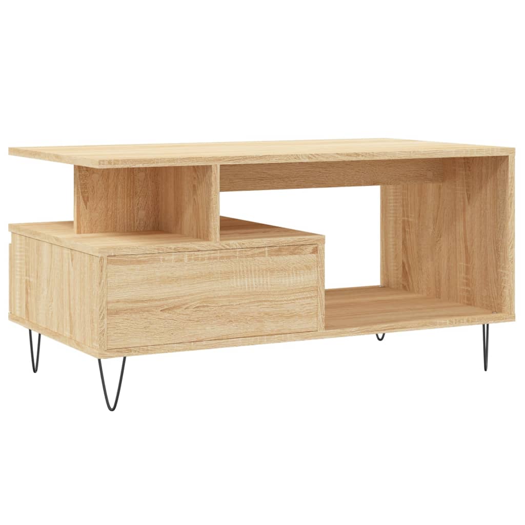 Table basse Chêne sonoma 90x49x45 cm Bois d’ingénierie - Tables basses