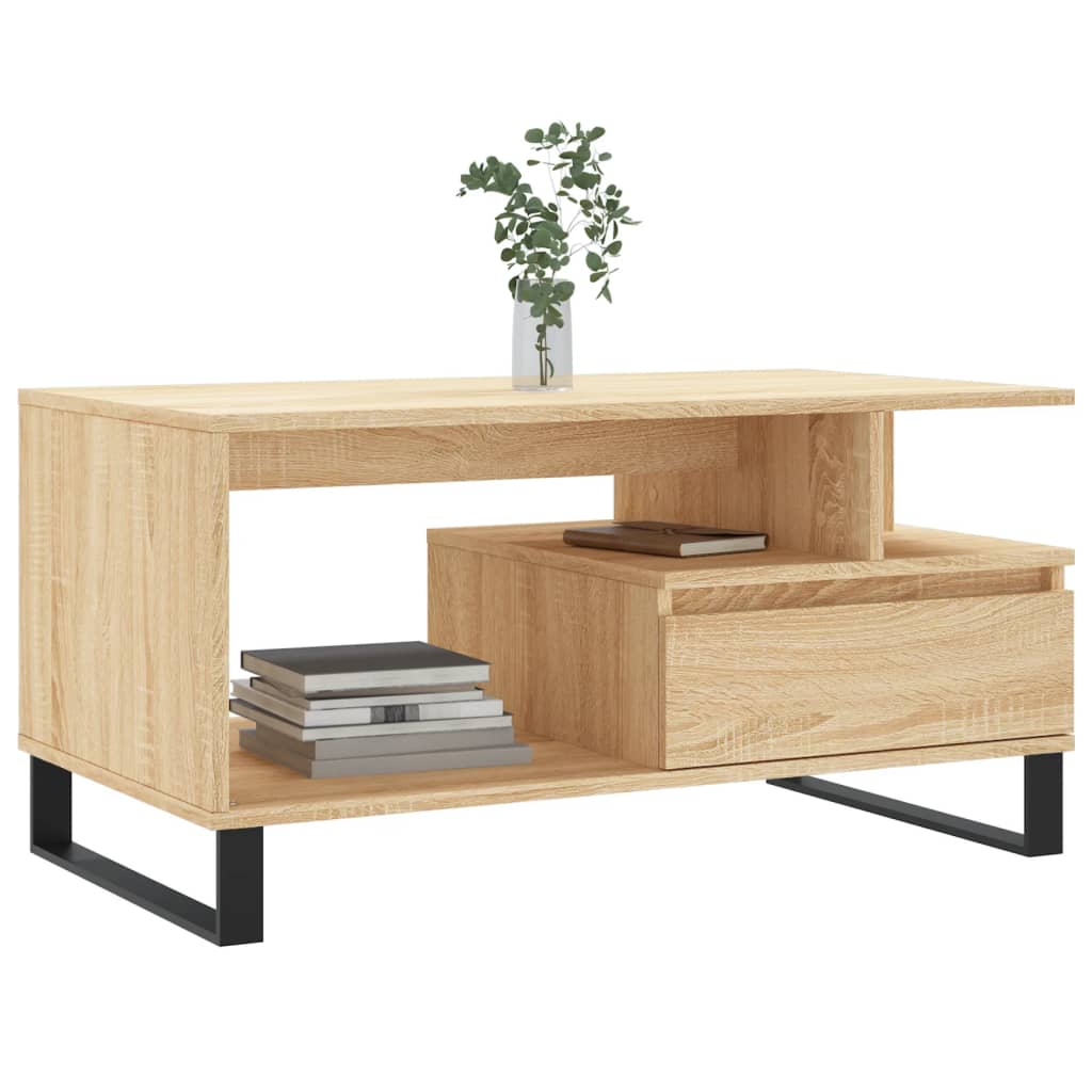 Table basse Chêne sonoma 90x49x45 cm Bois d’ingénierie - Tables basses