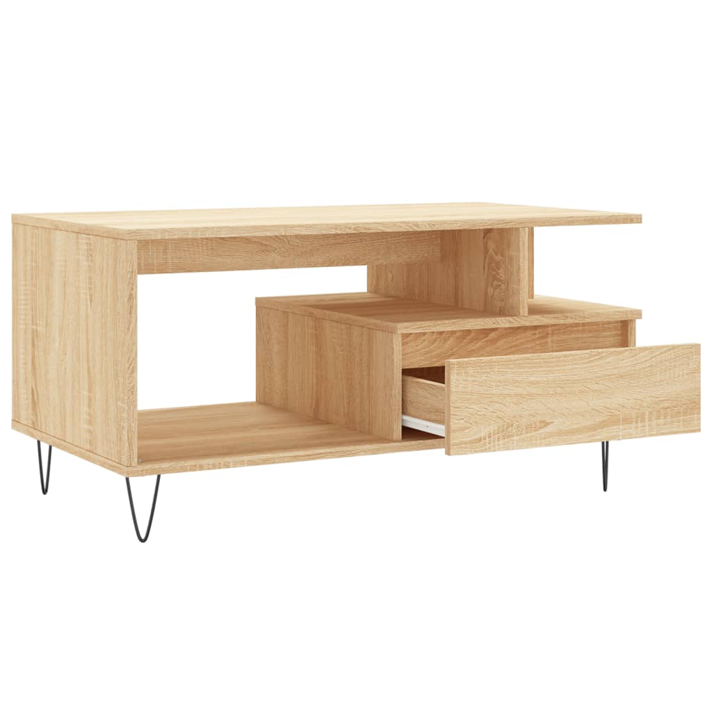 Table basse Chêne sonoma 90x49x45 cm Bois d’ingénierie - Tables basses