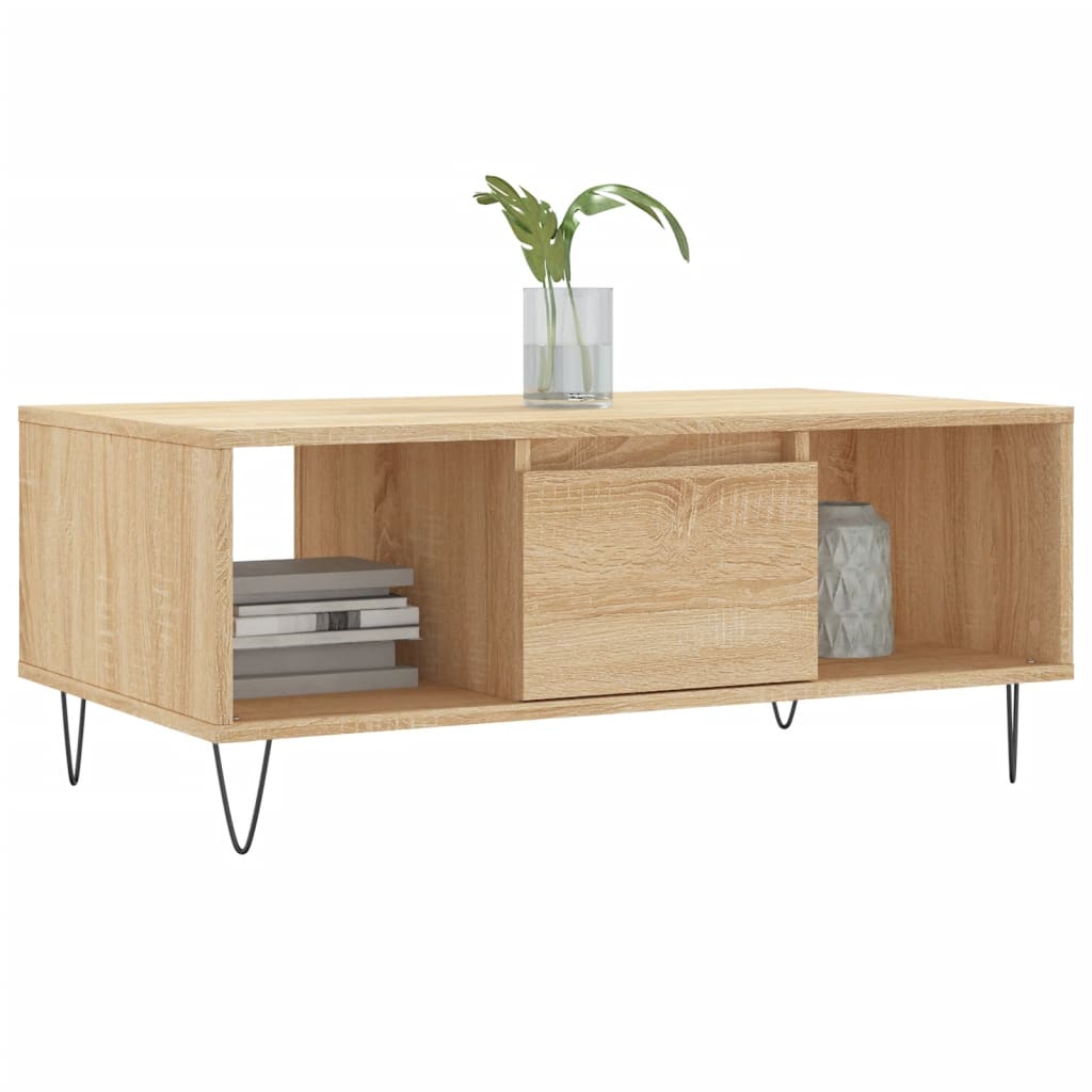 Table basse Chêne sonoma 90x50x36,5 cm Bois d’ingénierie - Tables basses