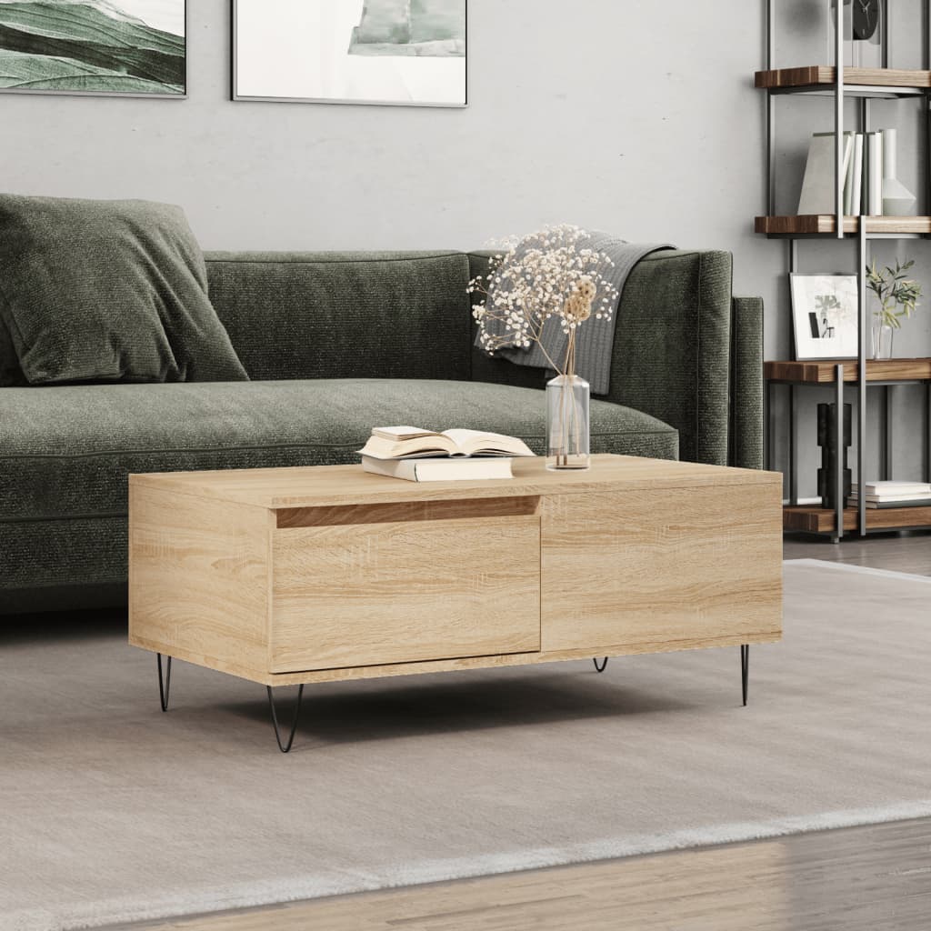 Table basse Chêne sonoma 90x50x36,5 cm Bois d’ingénierie - Tables basses
