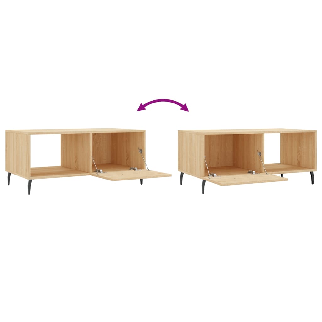 Table basse chêne sonoma 90x50x40 cm bois d’ingénierie - Tables basses