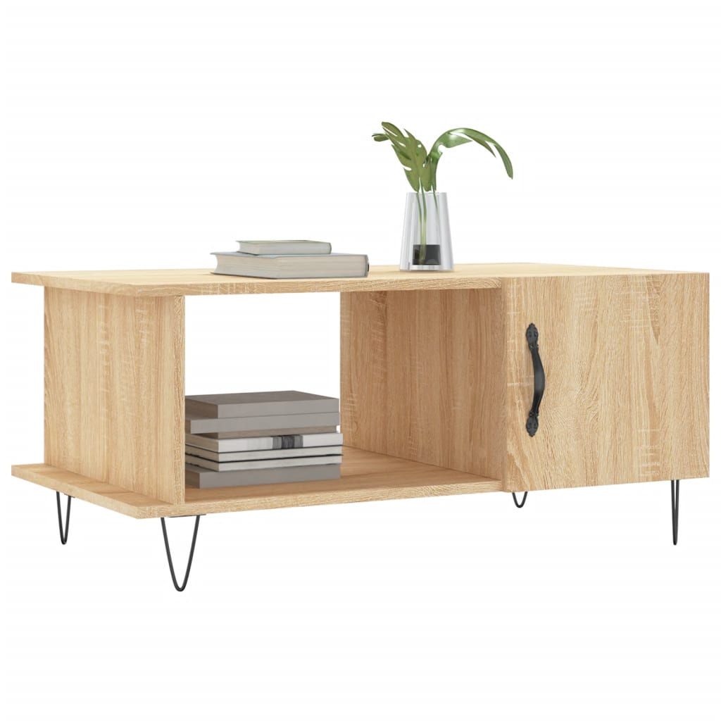 Table basse chêne sonoma 90x50x40 cm bois d’ingénierie - Tables basses