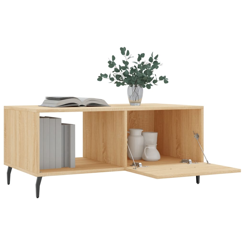 Table basse chêne sonoma 90x50x40 cm bois d’ingénierie - Tables basses