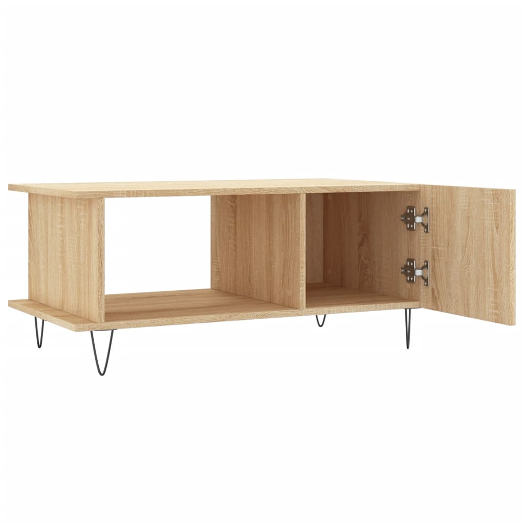 Table basse chêne sonoma 90x50x40 cm bois d’ingénierie - Tables basses