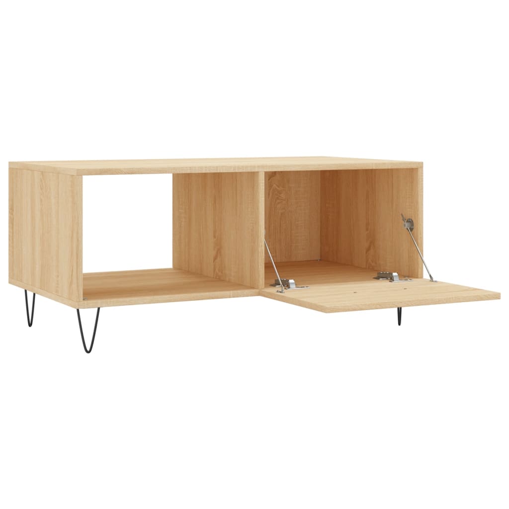 Table basse chêne sonoma 90x50x40 cm bois d’ingénierie - Tables basses