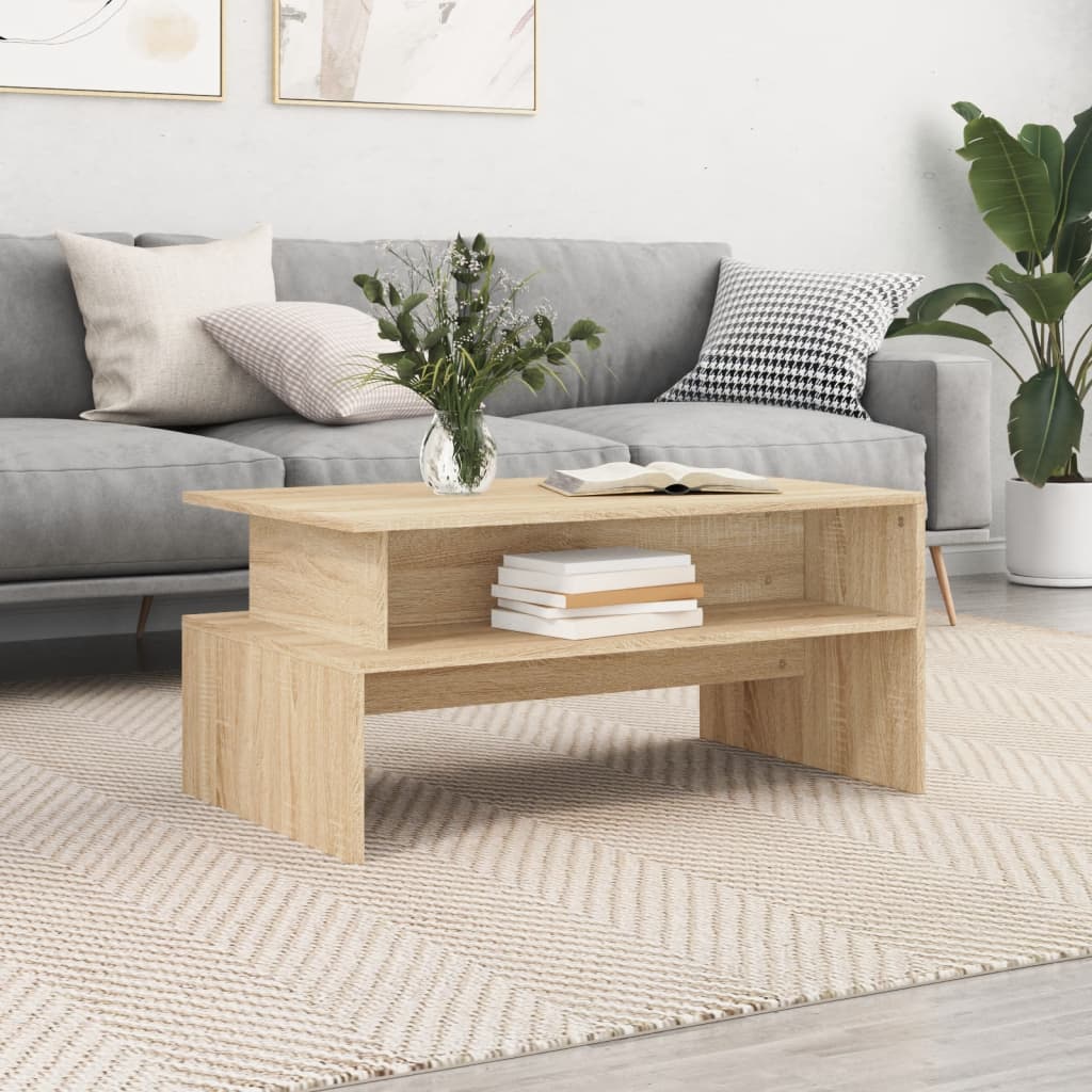 Table basse chêne sonoma 90x55x42,5 cm bois d’ingénierie - Tables basses