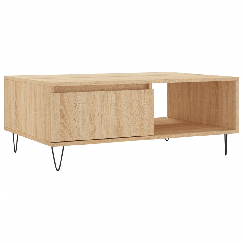Table basse chêne sonoma 90x60x35 cm bois d’ingénierie - Tables basses