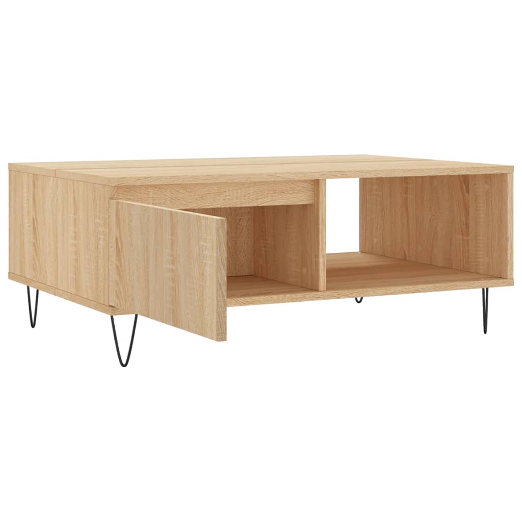 Table basse chêne sonoma 90x60x35 cm bois d’ingénierie - Tables basses