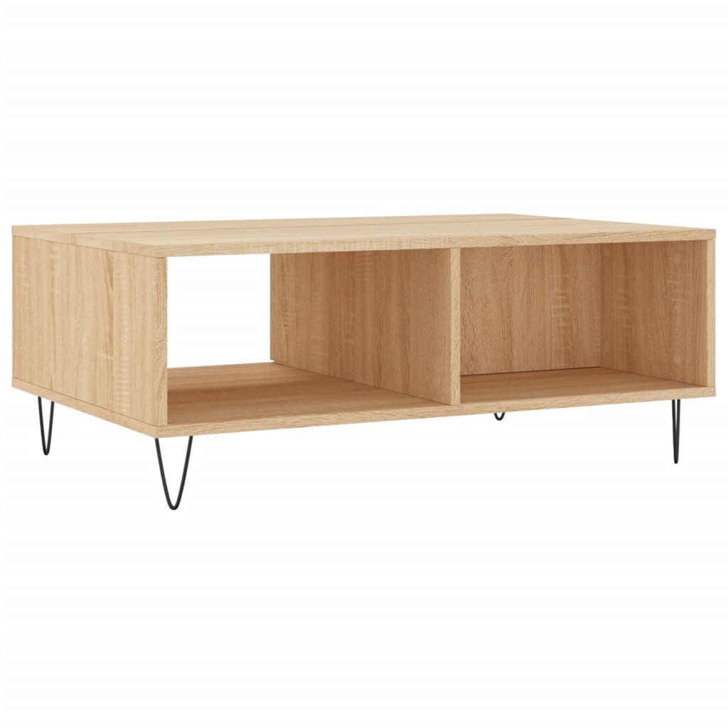 Table basse chêne sonoma 90x60x35 cm bois d’ingénierie - Tables basses